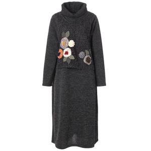 [몬테밀라노]터틀넥 로맨틱 롱원피스 XK312O1533