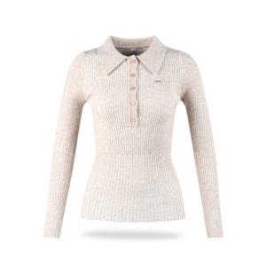 럭스골프 LB3A622W 여성 슬림핏 카라 긴팔 골프니트