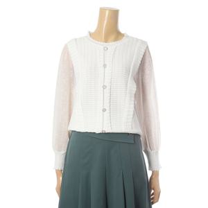 [페이지플린]니트 배색 레이스 블라우스 (F4ABL009)