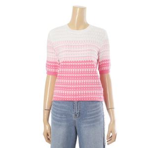 [페이지플린]라운드넥 투톤 배색 반팔 니트 (F4AKN028)