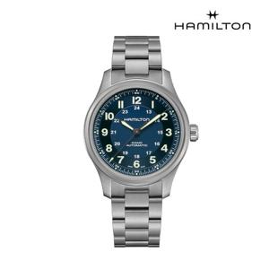 [해밀턴]H70545140 카키 필드 티타늄 42mm