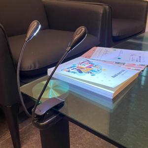 트윈 2구 집게 독서등 스탠드 블랙 집게독서등 집게형조명