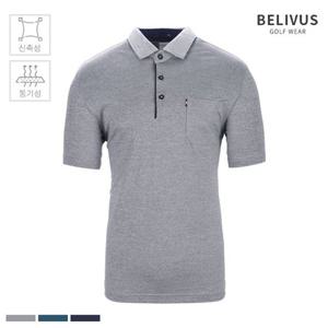 빌리버스 남자 골프웨어 여름 반팔 베이직 카라 티셔츠 PK0215