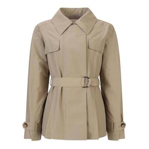 [씨]핀턱 벨티드 하프 트렌치 코트 (SJNAI2601)