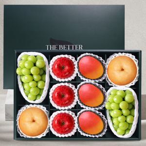 [스윗베러] 명품 혼합과일 선물세트 5.4kg내외 (샤인머스캣 2입 + 사과 3입 + 배 2입 + 애플망고 3입)