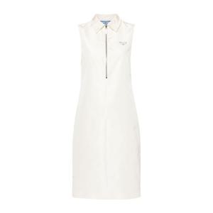 프라다 아이보리 화이트 실크 블렌드 원피스 P3L63 14KHF0304