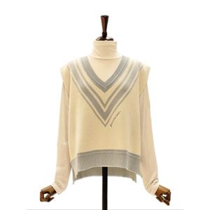 [나인스텝]리안 V넥 니트 조끼 N25NW5102