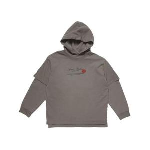 아크네 스튜디오 후드 티셔츠 AI0160902 GRAY DOM