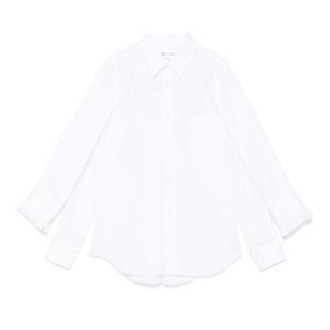 꼼데가르송 화이트 클래식 칼라 더블 슬리브 셔츠 ROB014 0512
