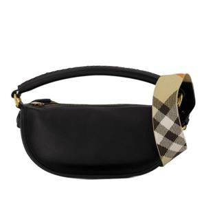 버버리 B-클립 블랙 가죽 숄더 백 8109115 A1189 BLACK