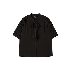 [랩]리본 타이 반팔 블라우스(AQ2WB572)