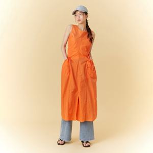 [랩][연예인 착용]민소매 사이드 스트링 롱원피스(AQ2WO568)