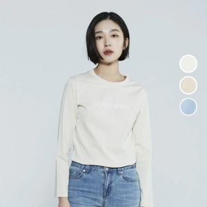 [버커루]여성 60수 로고 라운드 티셔츠 B235TS510P