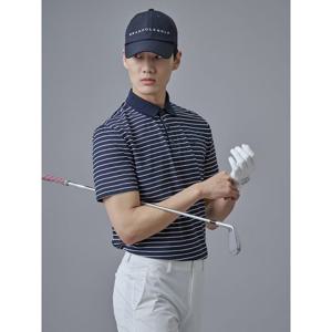 빈폴골프 남성 냉감 잔스트라이프 반팔 티셔츠  네이비 BJ5442NB4R