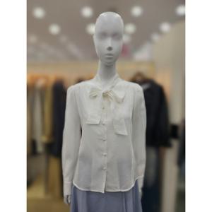 [플라스틱아일랜드]하이넥 타이 블라우스PR2WB901_DJ