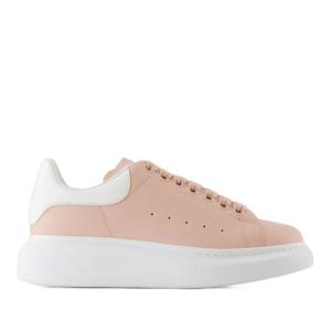 알렉산더맥퀸 오버사이즈 핑크 가죽 스니커즈 553770WIAEE5900