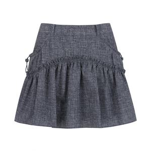 [파리게이츠] 여성 시어서커 스트링 프릴 큐롯 스커트 521E2PC481_NA