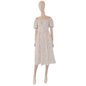 [숲]리본 플라워 오프숄더 롱원피스 SB5OP3H