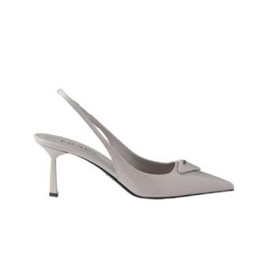 프라다 브러쉬드 레더 슬링백 펌프스 그래닛 그레이 1I901M-055-F073X