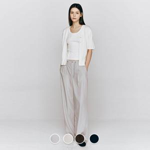 [지오다노/본사] 415542 여 레이온/나일론 스트링 와이드 팬츠