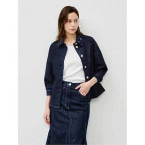 [아이잗컬렉션(피)]버튼 디테일 스트레이트 데님 자켓 (CR4A0JK231)