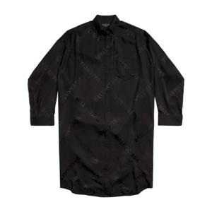 26 SS 발렌시아가 사선 로고 프린트 셔츠 드레스 772750TOO13 TP432431143