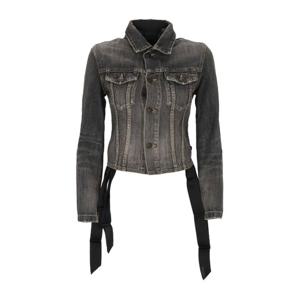 발렌시아가 크롭 레이스 업 데님 재킷 831697 TSW671441