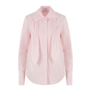 로에베 파우더 핑크 코튼 포플린 셔츠 S540Y05 XBP7140