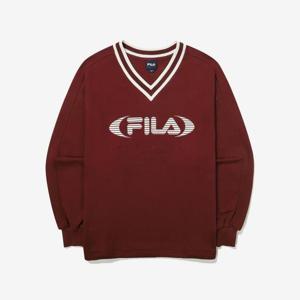 [FILA] [휠라] TAG가 89,000원 브이넥 로고 맨투맨(FS2POG3151F_WIN) (FS2POG3151F_WIN)