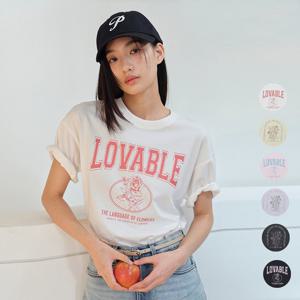 [폴햄]여성 20수 코튼 빅그래픽 반팔 티셔츠 PHF2TS2100