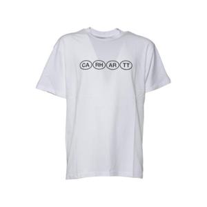 칼하트 WIP 반팔 티셔츠 I03466400AXX WHITE BLACK DOM