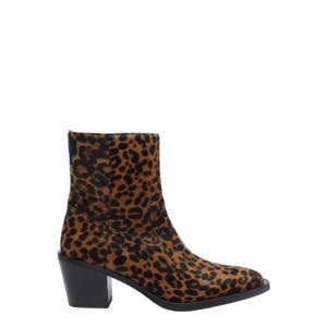 스튜어트 와이츠먼 레오파드 프린트 뾰족한 앞코 부츠 SL702 LEKSXD TP941655599