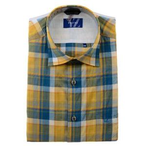 [예작]YJEMUA660_밑단일자 약써커 빅체크 일반핏 반소매