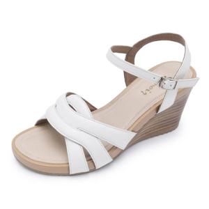 [금강제화(여성)]여성 르느와르 경량 키높이 웨지 샌들 RENSAC5314G9 아이보리