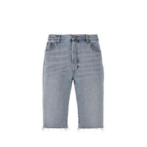 Saint Laurent 로우컷 엣지 니렝스 데님 쇼츠 731551Y21KB 4214 TP943366177