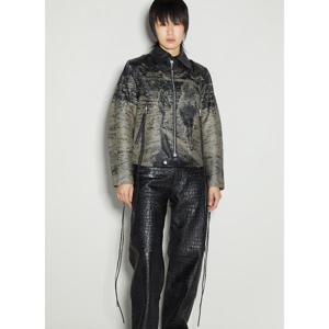 26 SS 이티스 여성 딕슨 소른 가죽 재킷  eyt0254004gry