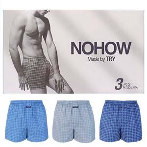 (TRY)남성 노하우박서유색E3매 트렁크팬티 면100 트라이