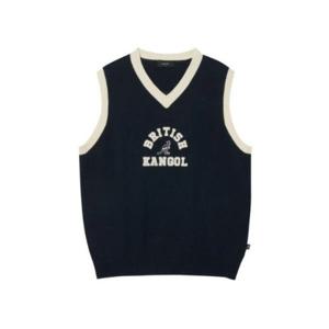 캉골조끼 CQK KREC-KN18970NV 뉴 비기닝 니트 베스트 1897 네이비