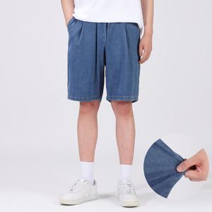 [후앙스] 기장 선택 가능한 시원한 스판 데님 반바지 GRCP1084