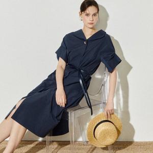 [아이잗컬렉션(피)]미니멀 포멀 디테일 카라 원피스 (CR7A0OP021)