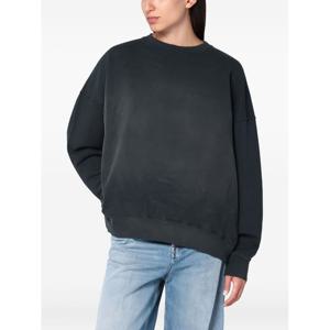 골든구스 다크 그레이 크루넥 드롭 숄더 스타 맨투맨 GUP01938D