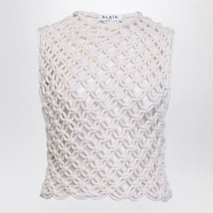 알라이아 민소매 티셔츠 AA9H1223K091BCO White