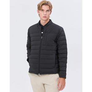 헤지스 골프 남성 24FW 스테디셀러솔리드 덕다운 패딩 점퍼 (BLACK) WPJU4D702BK