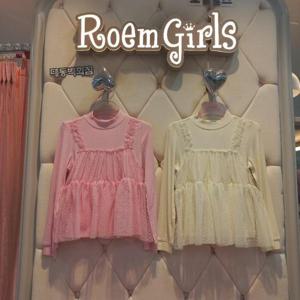 로엠걸즈 DP01 골지밑단 샤 티셔츠 , RGLA258Y