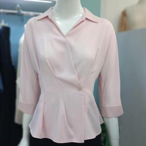 꼼빠니아 DP01 칠부소매 랩 블라우스 Cafu6-wrb310