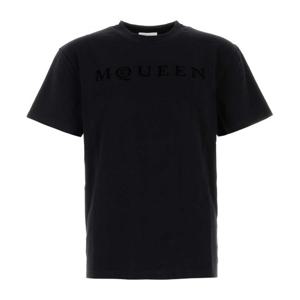 알렉산더맥퀸 로고 프린트 크루넥 코튼 티셔츠 847750QTAD5 548