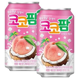 해태 코코팜 피치핑크복숭아 340ml x  24캔