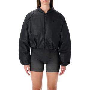 아디다스 인조 가죽 봄버 합성 다운 숏패딩 JX5332 BLACK Nero