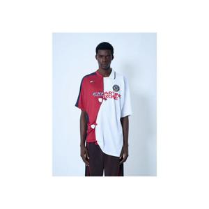 26 SS 마틴로즈 남성 로고 모티프 컬리지 풋볼 탑  mtr0162006wht