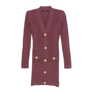 발망 리브 니트 브이넥 미니 원피스 FF0R8033 KJ155DR